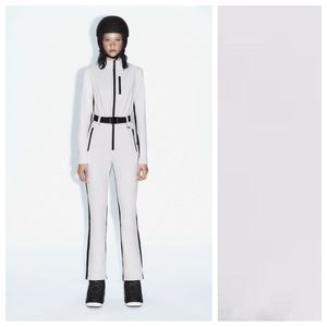 NWT. Zara White Windproof and Waterproof Recco® Technology Jumpsuit. Size S.